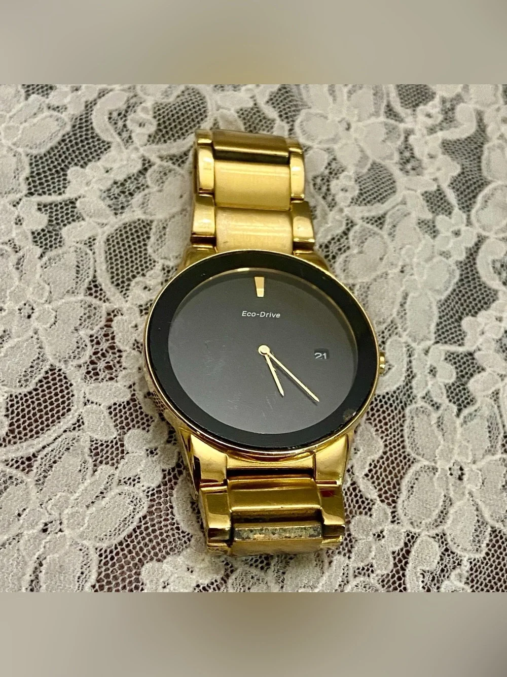 Citizen, Eco-Drive, Pulse Powered, Water Resistant Gold Men’s Watch